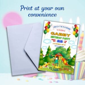 PLAYGROUND BIRTHDAY INVITATION