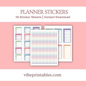 Colorful Planner Stickers