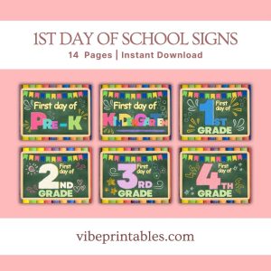 First Day Of School Signs