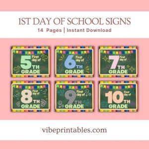 First Day Of School Signs