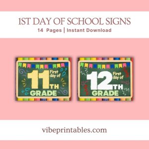 First Day Of School Signs