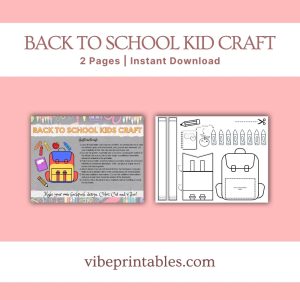 Back To School Kids Craft