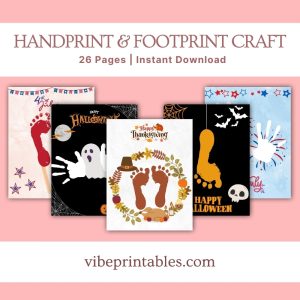 Holiday Handprint & Footprint Crafts For Kids