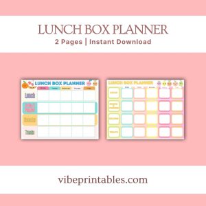 Lunch Box Planner