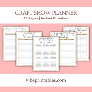 Vintage Craft Show Planner Or Binder