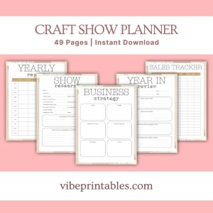 Vintage Craft Show Planner Or Binder