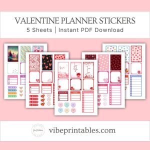 Valentine's Planner Stickers