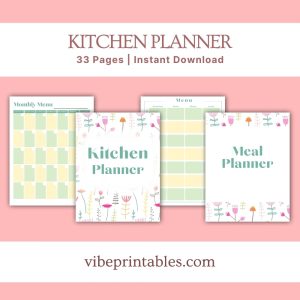 Green Flower Kitchen Planner