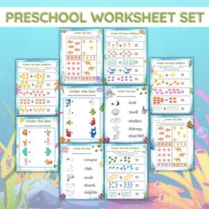 PRESCHOOL WORKSHEET SET