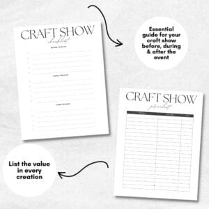 CRAFT SHOW PLANNER OR BINDER