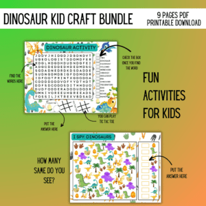 DINOSAUR KID CRAFT BUNDLE