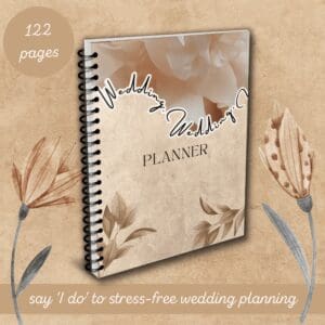 BEIGE WEDDING PLANNER OR BINDER