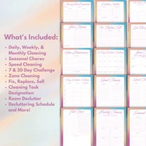 CLEANING & DECLUTTERING PLANNER OR BINDER