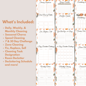 CLEANING & DECLUTTERING PLANNER OR BINDER