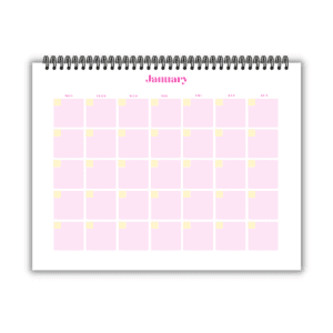 Pink Flower Kitchen Planner