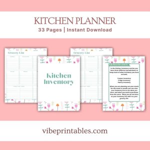 Green Flower Kitchen Planner