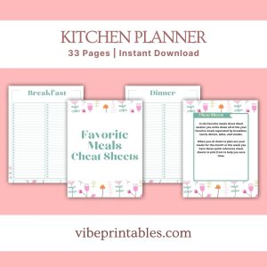 Green Flower Kitchen Planner