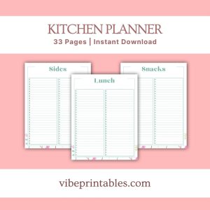 Green Flower Kitchen Planner