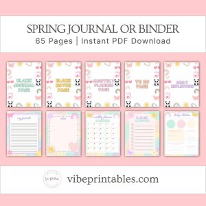 Cheerful Spring Journal Or Binder