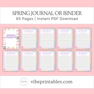 Cheerful Spring Journal Or Binder