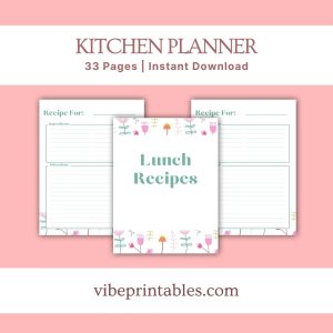 Green Flower Kitchen Planner