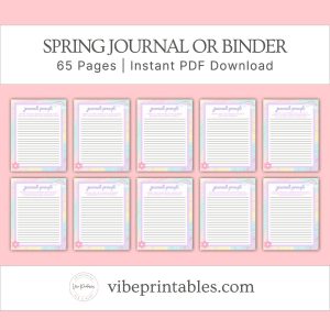 Cheerful Spring Journal Or Binder