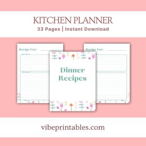 Green Flower Kitchen Planner