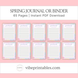 Cheerful Spring Journal Or Binder