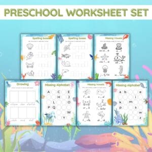 PRESCHOOL WORKSHEET SET