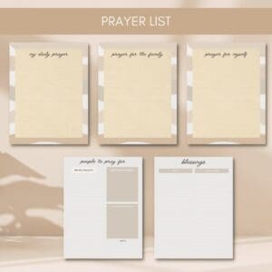 TAN PRAYER JOURNAL