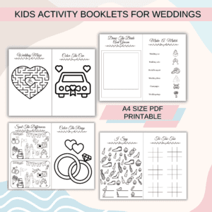 KIDS ACTIVITY BOOKLETS FOR WEDDINGS