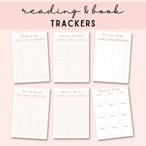 PINK READING PLANNER BUNDLE