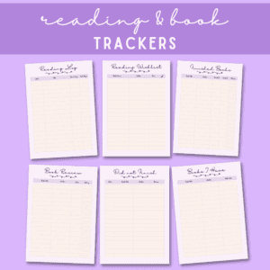 PURPLE READING PLANNER BUNDLE