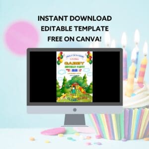 PLAYGROUND BIRTHDAY INVITATION