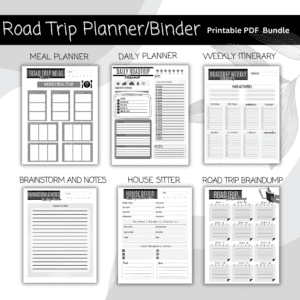 BLACK & WHITE ROAD TRIP PLANNER