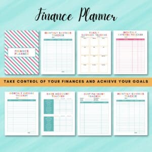 Multicolor Printable Home Management Binder