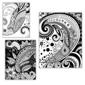 Paisley Design Coloring Pages