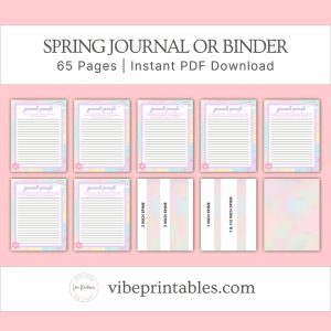 Cheerful Spring Journal Or Binder