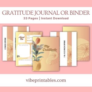 Gold Gratitude Journal Or Binder