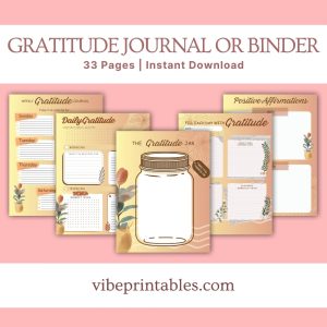 Gold Gratitude Journal Or Binder