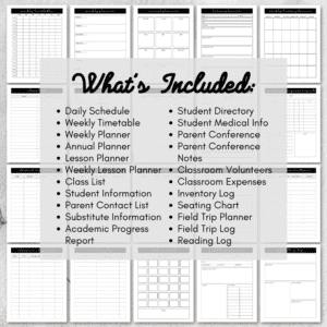 TEACHER’S PLANNER OR BINDER