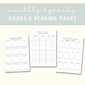 READING PLANNER BUNDLE