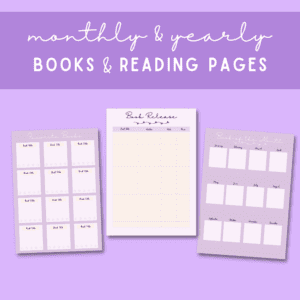 PURPLE READING PLANNER BUNDLE