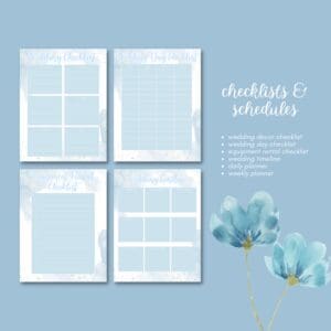 BLUE WEDDING PLANNER OR BINDER