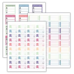 COLORFUL PLANNER STICKER