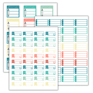 GREEN PLANNER STICKERS