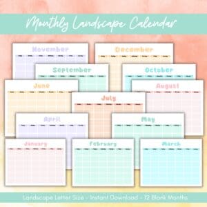 Multicolor Gardening Sheets Planner Or Binder