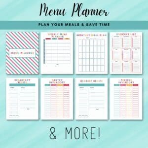 Multicolor Printable Home Management Binder