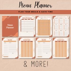 Orange Printable Home Management Binder