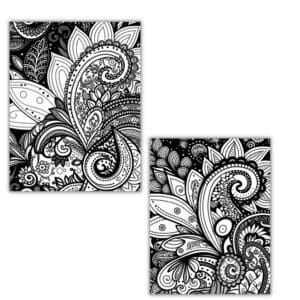 Paisley Design Coloring Pages